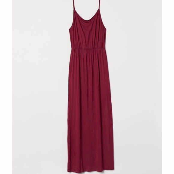 H&M Dresses & Skirts - Burgundy long summer dress